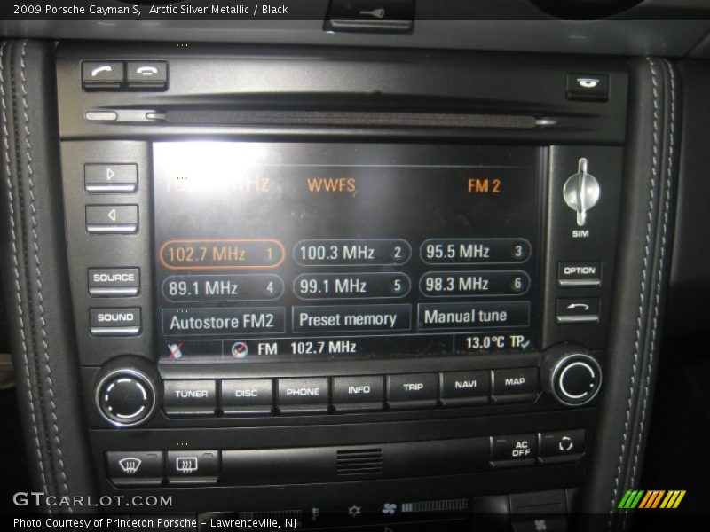 Arctic Silver Metallic / Black 2009 Porsche Cayman S