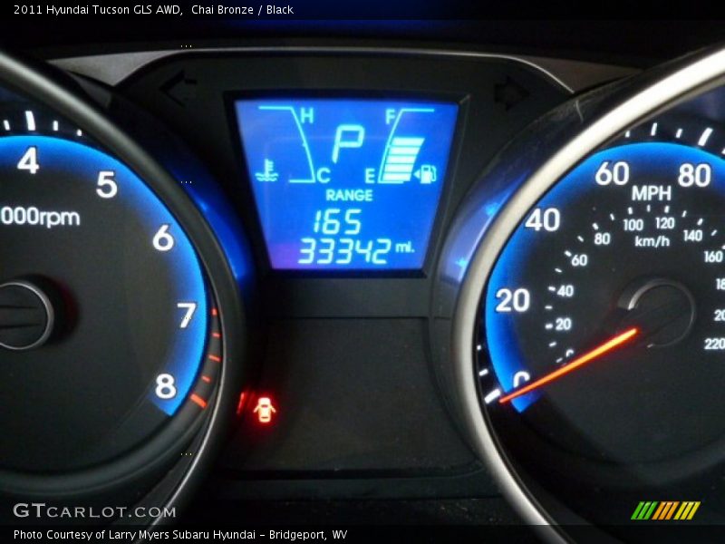 Chai Bronze / Black 2011 Hyundai Tucson GLS AWD