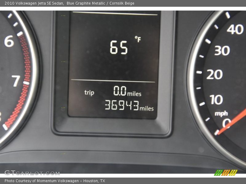 Blue Graphite Metallic / Cornsilk Beige 2010 Volkswagen Jetta SE Sedan