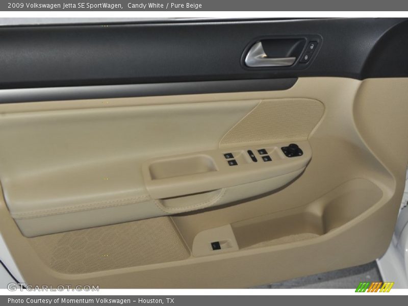 Candy White / Pure Beige 2009 Volkswagen Jetta SE SportWagen