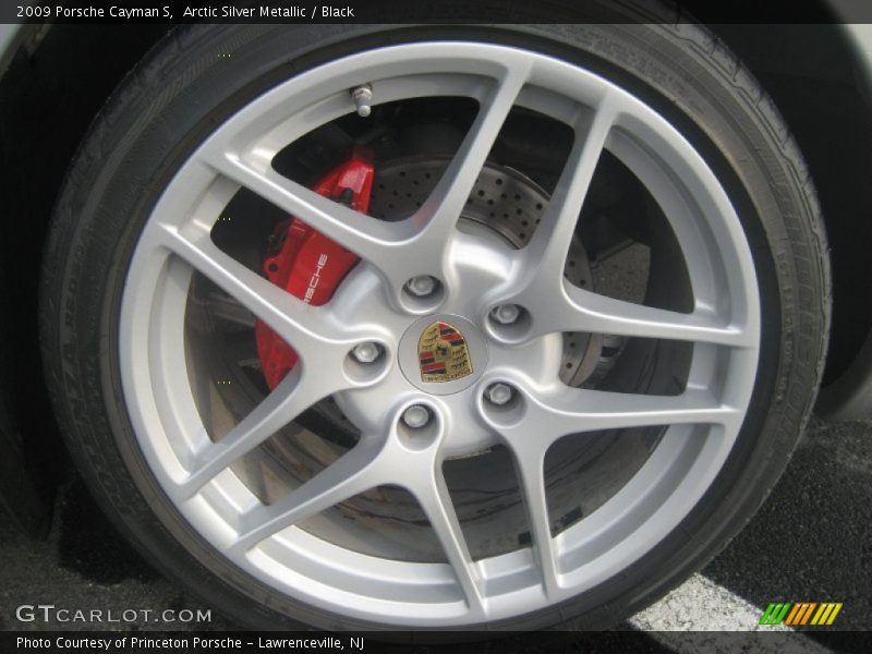 Arctic Silver Metallic / Black 2009 Porsche Cayman S