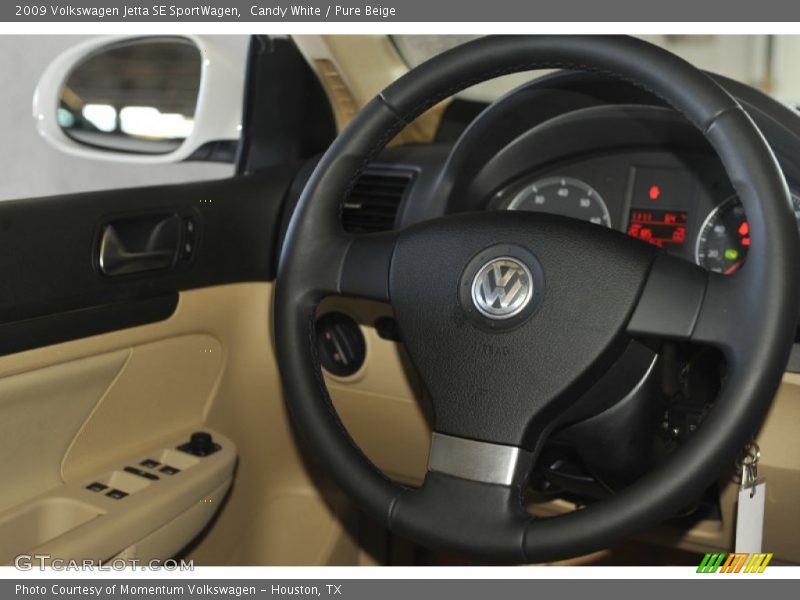 Candy White / Pure Beige 2009 Volkswagen Jetta SE SportWagen