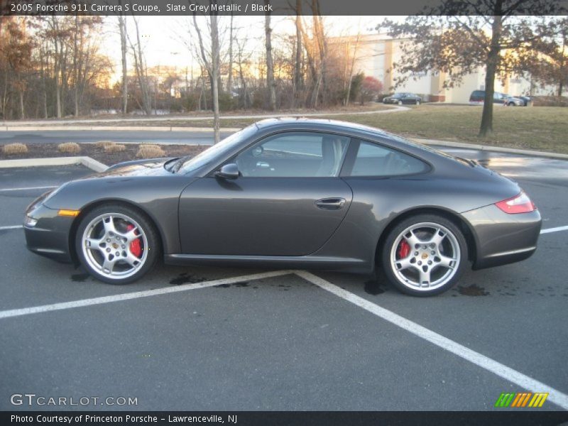 Slate Grey Metallic / Black 2005 Porsche 911 Carrera S Coupe