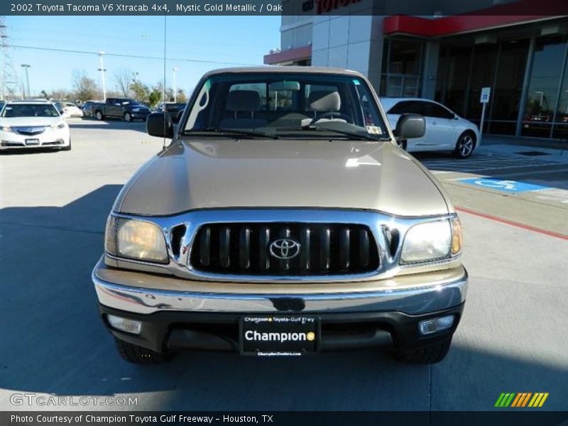 Mystic Gold Metallic / Oak 2002 Toyota Tacoma V6 Xtracab 4x4