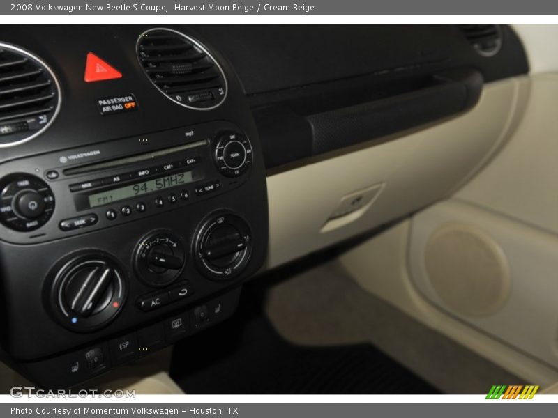 Harvest Moon Beige / Cream Beige 2008 Volkswagen New Beetle S Coupe