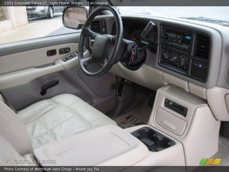 Light Pewter Metallic / Tan/Neutral 2001 Chevrolet Tahoe LT