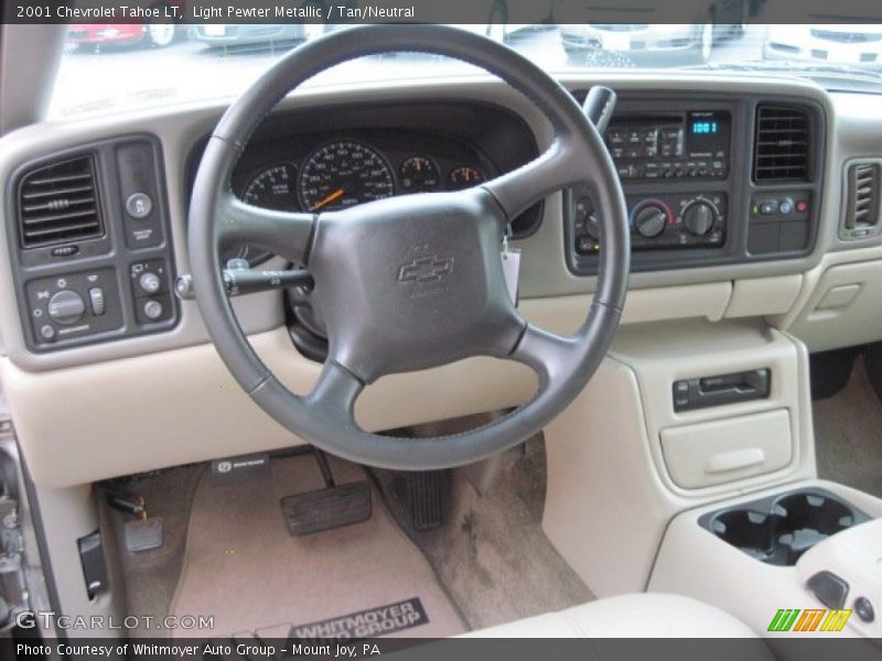 Light Pewter Metallic / Tan/Neutral 2001 Chevrolet Tahoe LT