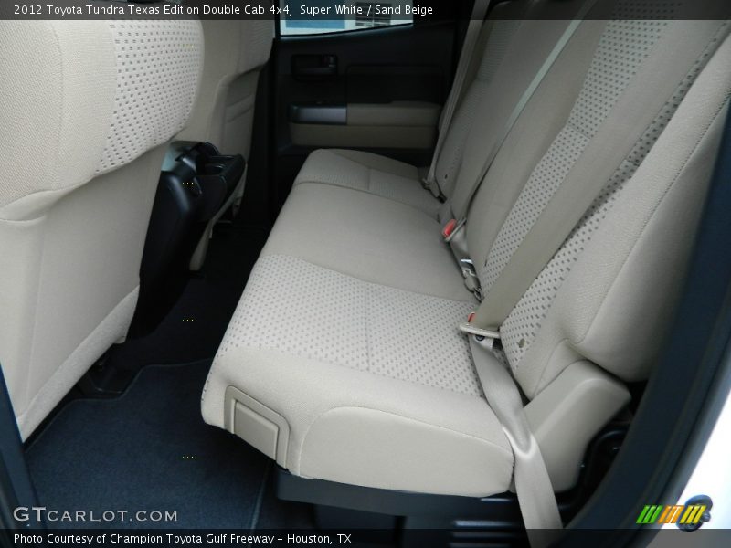 Super White / Sand Beige 2012 Toyota Tundra Texas Edition Double Cab 4x4