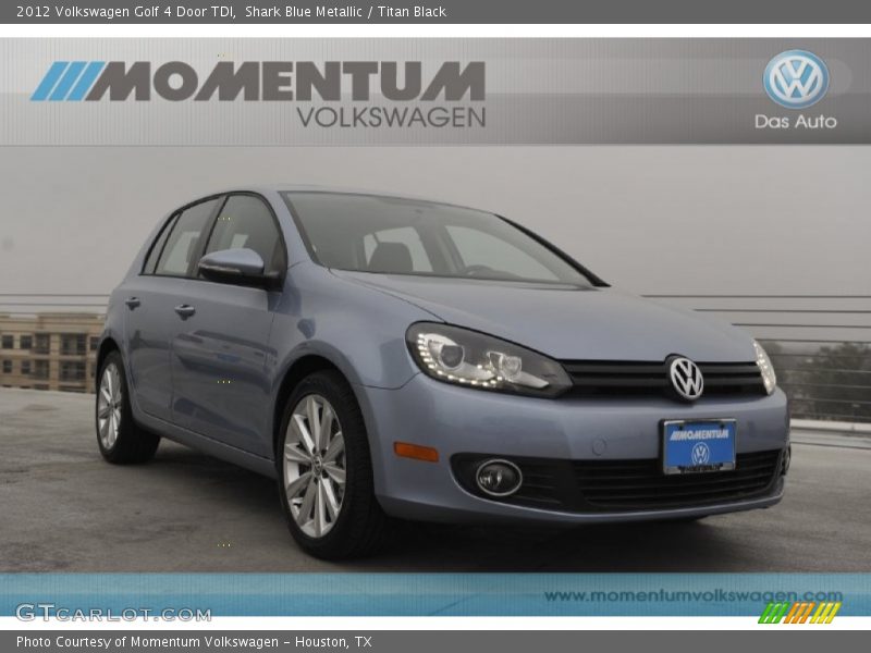 Shark Blue Metallic / Titan Black 2012 Volkswagen Golf 4 Door TDI