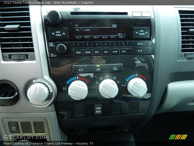 Silver Sky Metallic / Graphite 2012 Toyota Tundra Double Cab