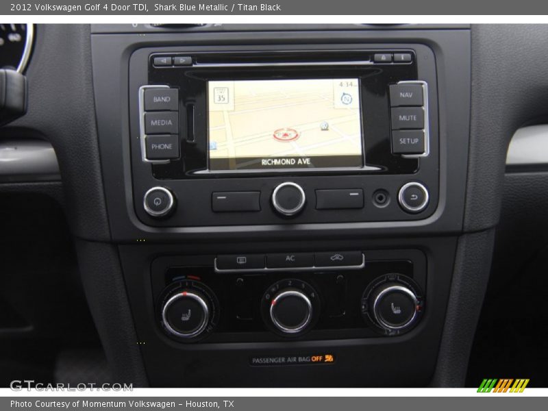 Shark Blue Metallic / Titan Black 2012 Volkswagen Golf 4 Door TDI