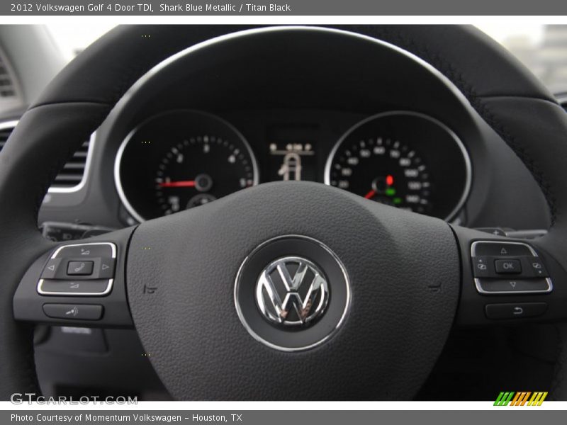 Shark Blue Metallic / Titan Black 2012 Volkswagen Golf 4 Door TDI