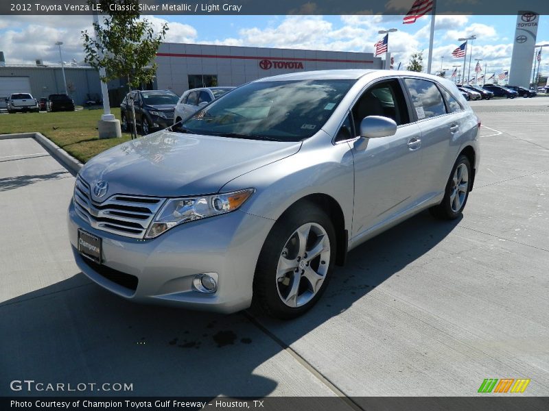 Classic Silver Metallic / Light Gray 2012 Toyota Venza LE