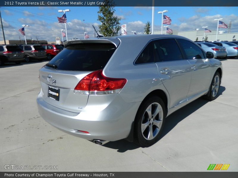 Classic Silver Metallic / Light Gray 2012 Toyota Venza LE