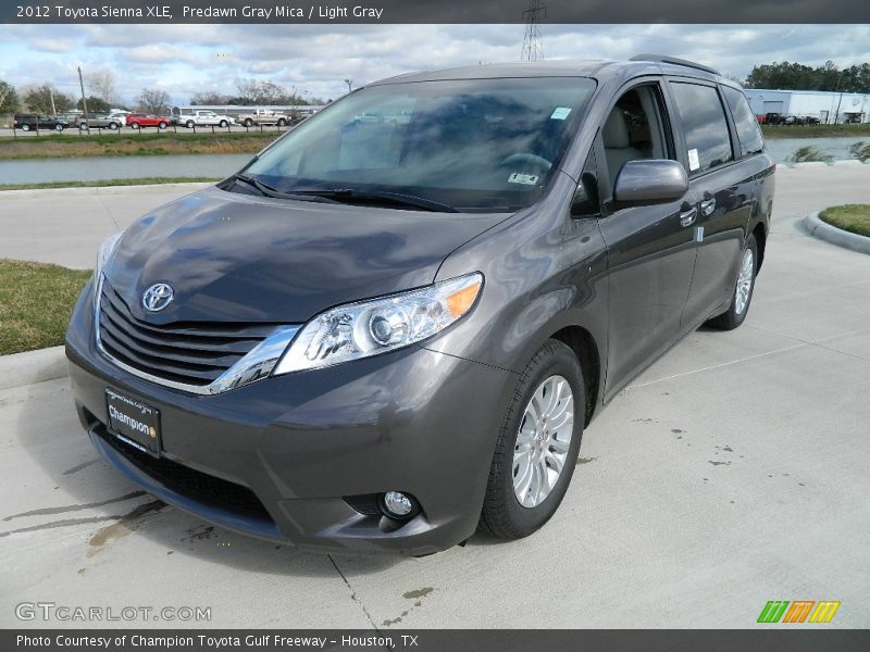 Predawn Gray Mica / Light Gray 2012 Toyota Sienna XLE