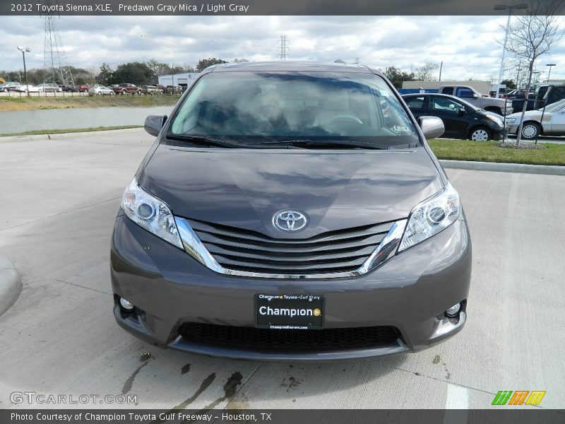 Predawn Gray Mica / Light Gray 2012 Toyota Sienna XLE