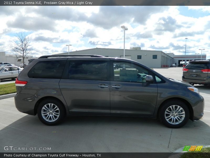 Predawn Gray Mica / Light Gray 2012 Toyota Sienna XLE