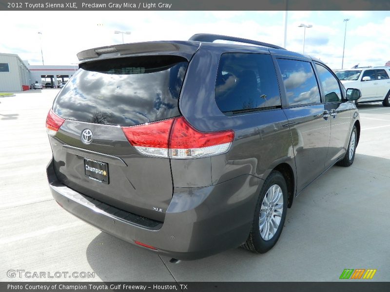 Predawn Gray Mica / Light Gray 2012 Toyota Sienna XLE