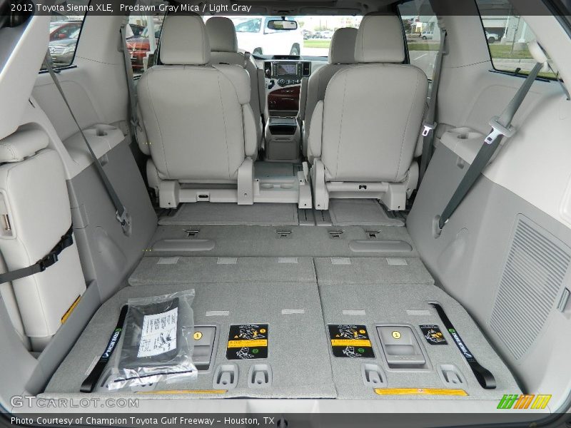 2012 Sienna XLE Trunk