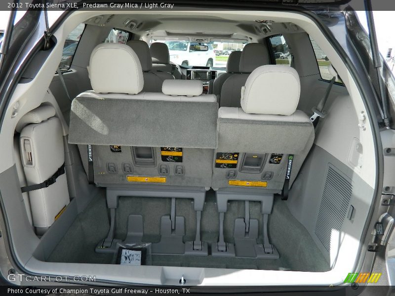  2012 Sienna XLE Trunk