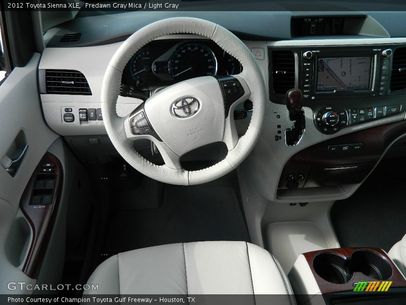 Predawn Gray Mica / Light Gray 2012 Toyota Sienna XLE