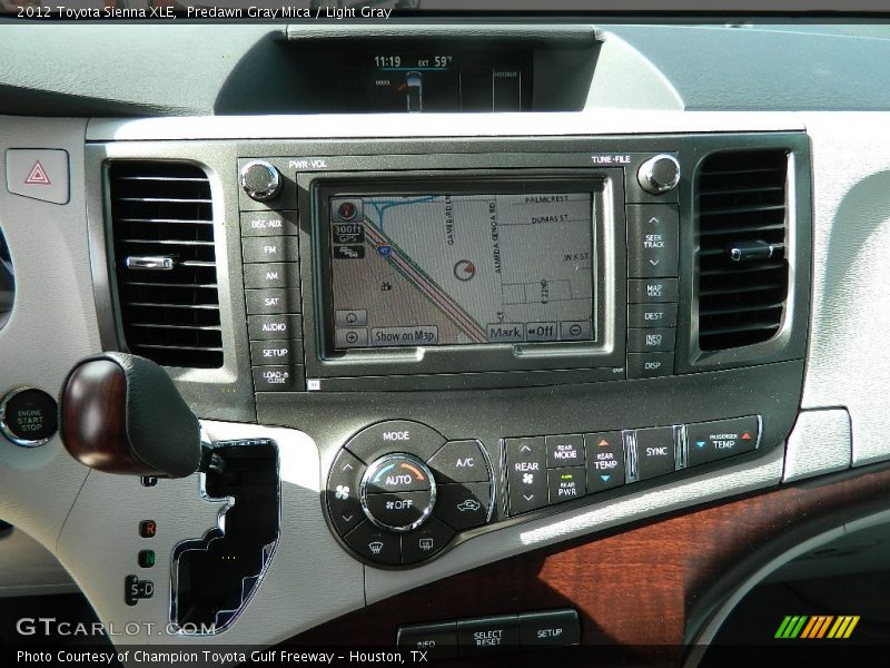 Predawn Gray Mica / Light Gray 2012 Toyota Sienna XLE