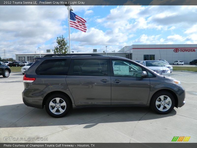 Predawn Gray Mica / Light Gray 2012 Toyota Sienna LE