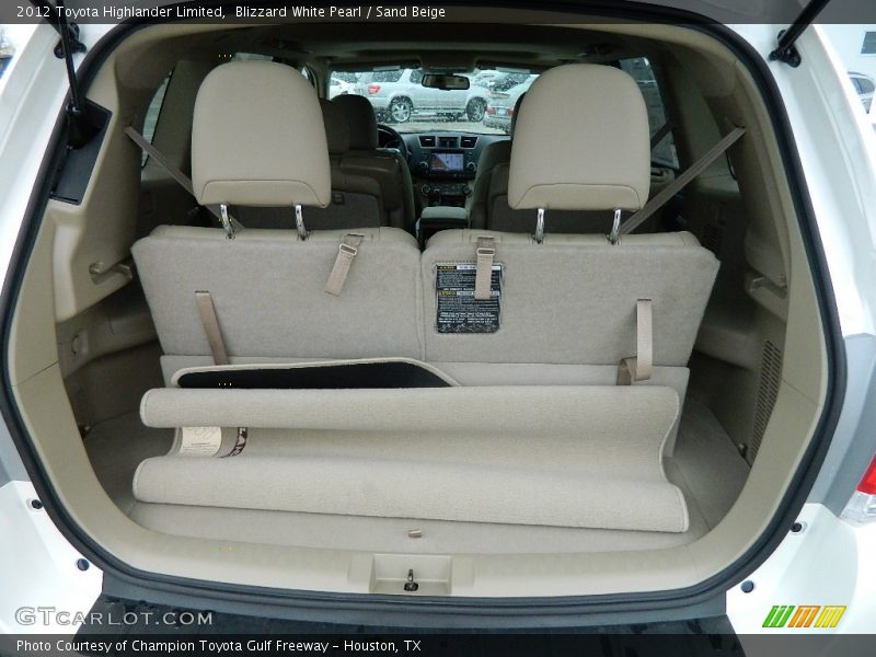 Blizzard White Pearl / Sand Beige 2012 Toyota Highlander Limited