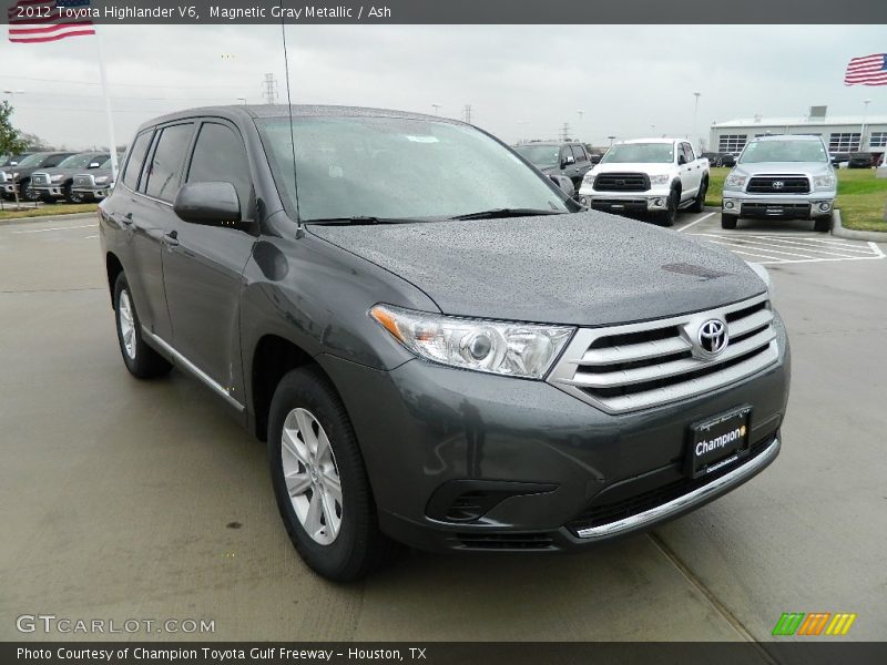 Magnetic Gray Metallic / Ash 2012 Toyota Highlander V6