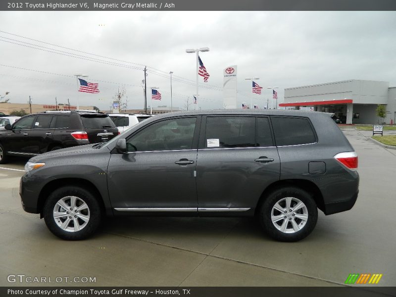 Magnetic Gray Metallic / Ash 2012 Toyota Highlander V6