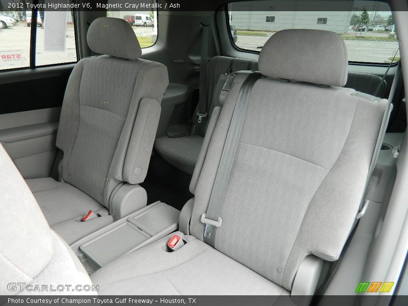 Rear Seat of 2012 Highlander V6