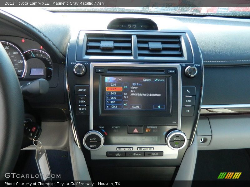 Magnetic Gray Metallic / Ash 2012 Toyota Camry XLE