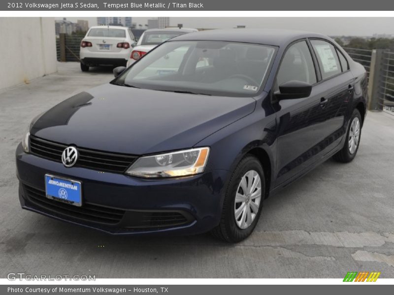 Tempest Blue Metallic / Titan Black 2012 Volkswagen Jetta S Sedan