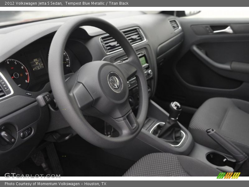 Tempest Blue Metallic / Titan Black 2012 Volkswagen Jetta S Sedan