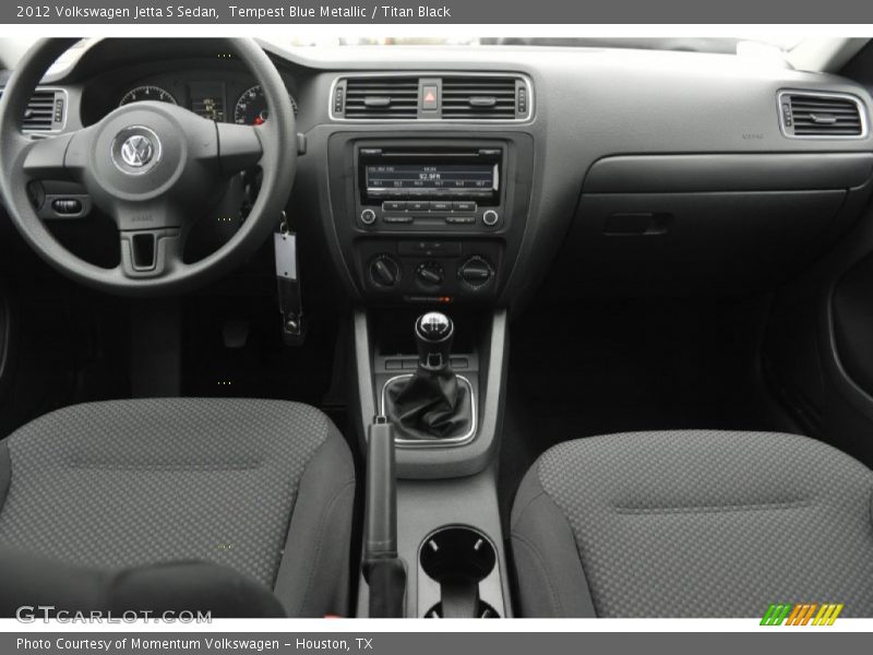 Tempest Blue Metallic / Titan Black 2012 Volkswagen Jetta S Sedan