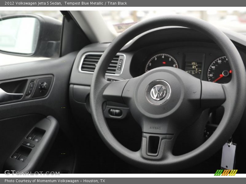 Tempest Blue Metallic / Titan Black 2012 Volkswagen Jetta S Sedan