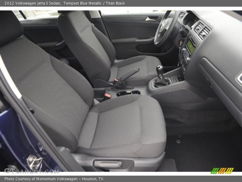 Tempest Blue Metallic / Titan Black 2012 Volkswagen Jetta S Sedan