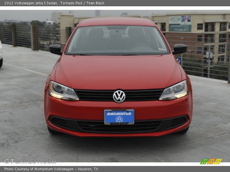 Tornado Red / Titan Black 2012 Volkswagen Jetta S Sedan