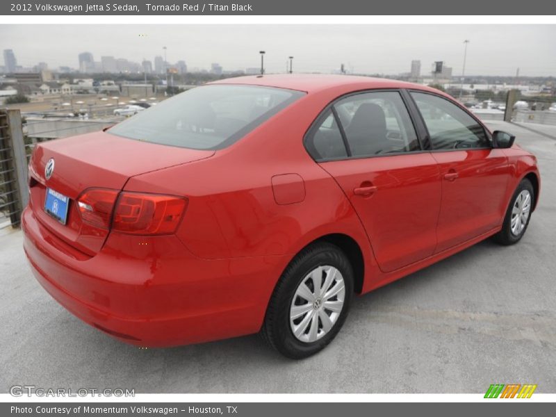Tornado Red / Titan Black 2012 Volkswagen Jetta S Sedan