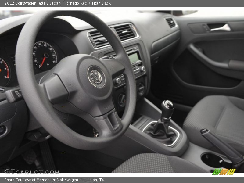 Tornado Red / Titan Black 2012 Volkswagen Jetta S Sedan