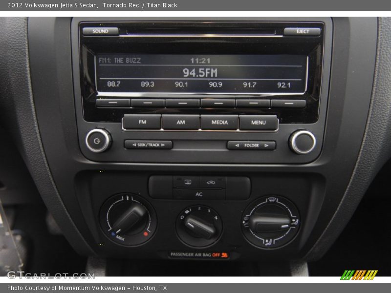 Tornado Red / Titan Black 2012 Volkswagen Jetta S Sedan