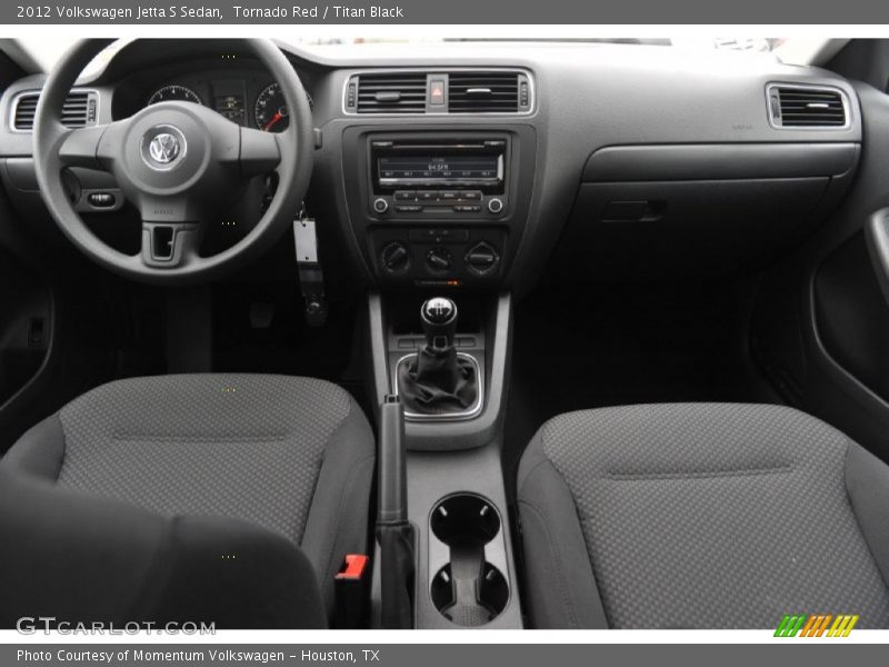 Tornado Red / Titan Black 2012 Volkswagen Jetta S Sedan