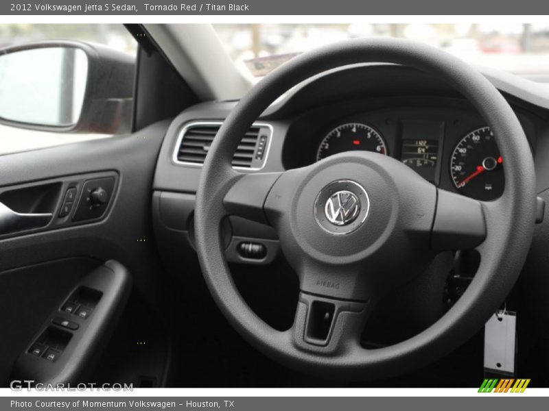 Tornado Red / Titan Black 2012 Volkswagen Jetta S Sedan