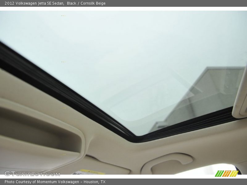 Black / Cornsilk Beige 2012 Volkswagen Jetta SE Sedan