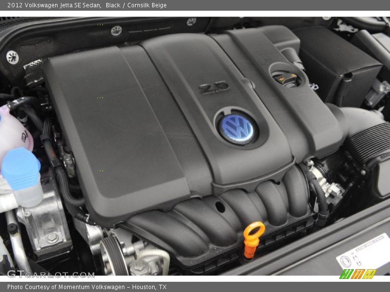 Black / Cornsilk Beige 2012 Volkswagen Jetta SE Sedan