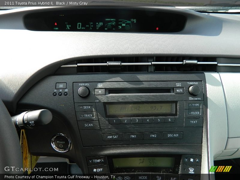 Black / Misty Gray 2011 Toyota Prius Hybrid II