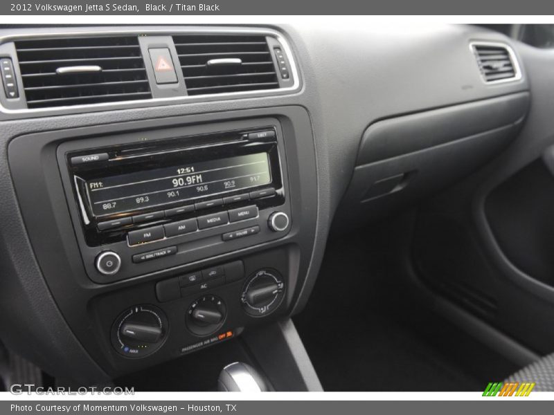 Black / Titan Black 2012 Volkswagen Jetta S Sedan
