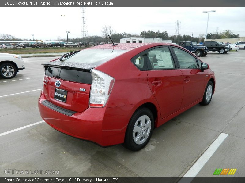 Barcelona Red Metallic / Bisque 2011 Toyota Prius Hybrid II
