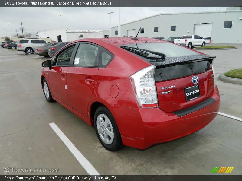 Barcelona Red Metallic / Bisque 2011 Toyota Prius Hybrid II