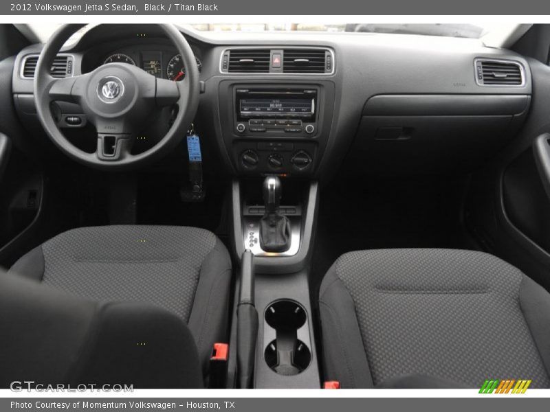 Black / Titan Black 2012 Volkswagen Jetta S Sedan
